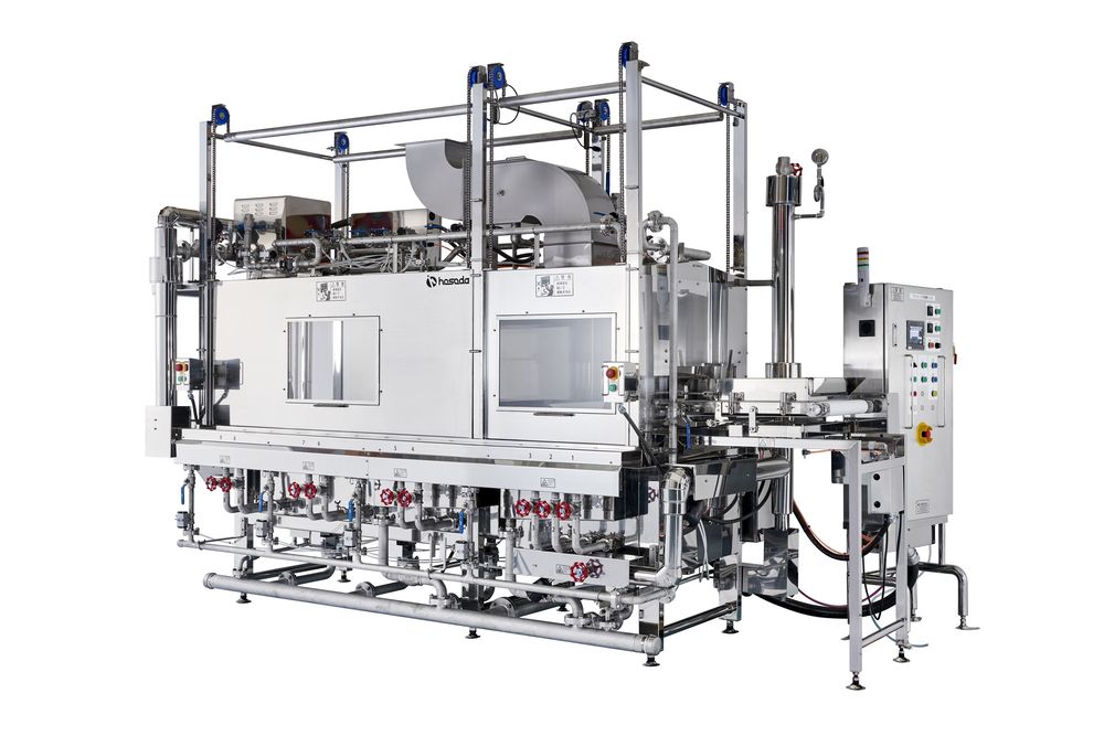 篭反転式 ブランチング冷却槽